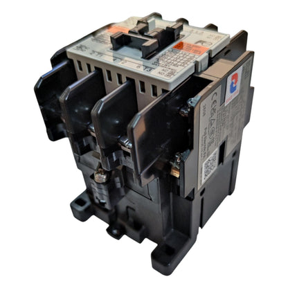 Electrical contactor on a white background