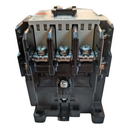 Electrical contactor on a white background