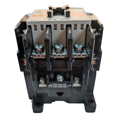 Electrical contactor on a white background