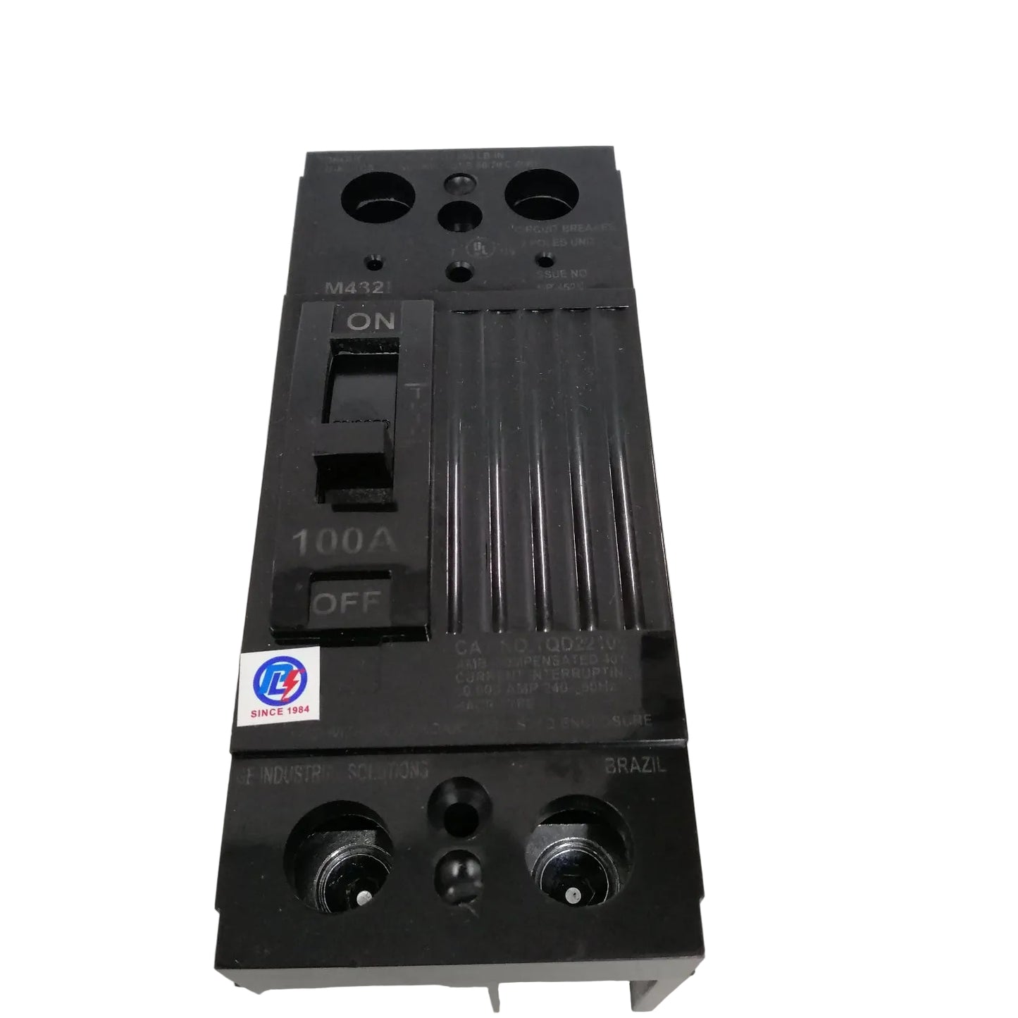 GE 100A Single Phase 2 Pole Circuit Breaker 240V MCCB, ECB, Circuit Breakers TQD22100