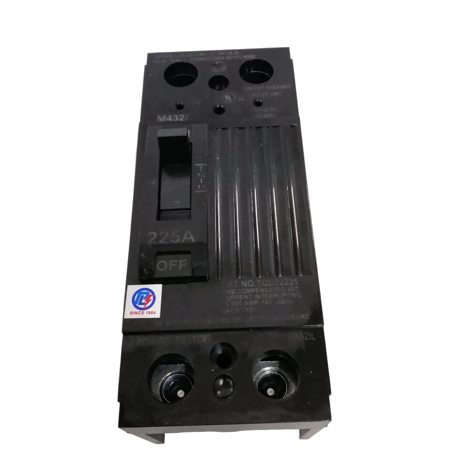 GE 225A Single Phase 2 Pole Circuit Breaker 240V MCCB, ECB, Circuit Breakers TQD22225