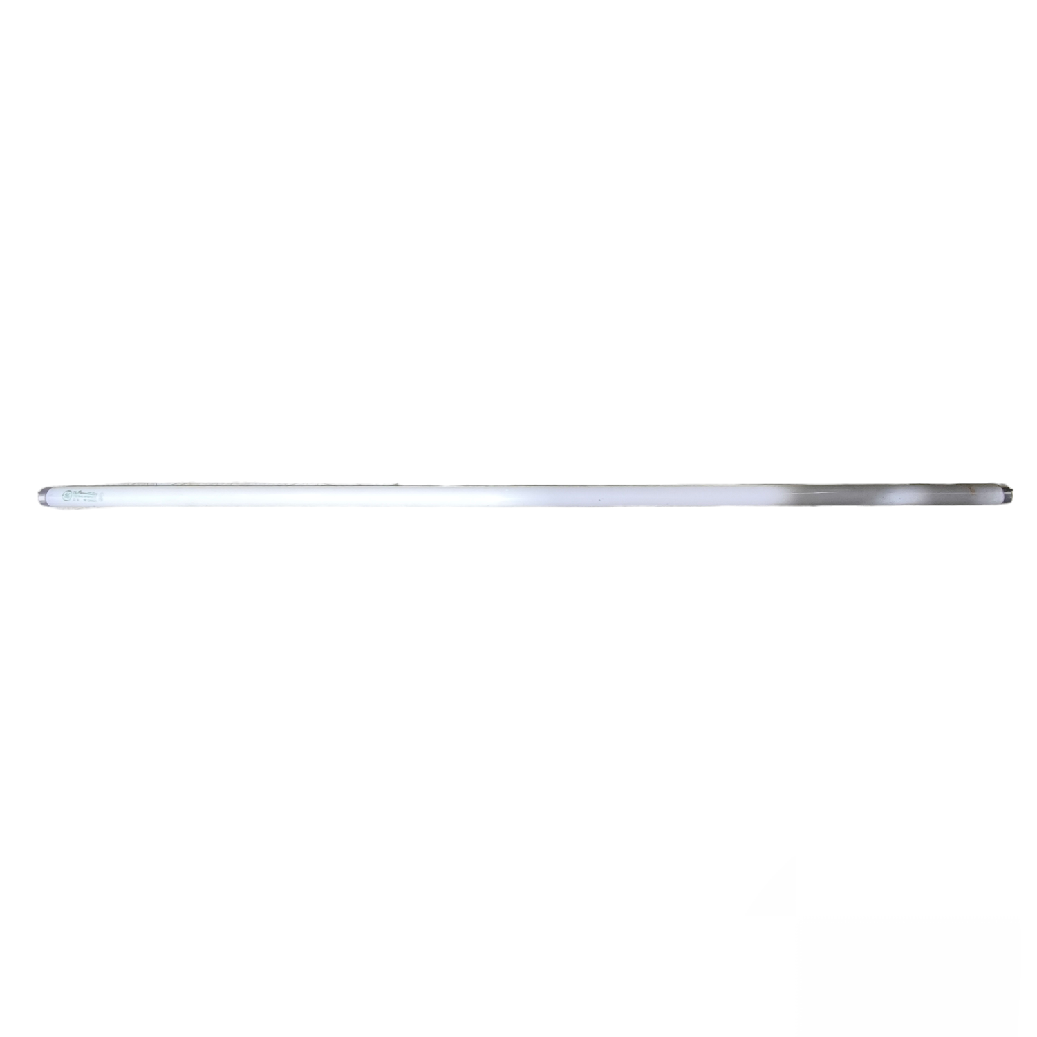 Long, thin metallic object on a white background GE 32W T8 Fluorescent Tube Linear Daylight 6500K F32T8XLSPX65ECO Electx Electrical Supply