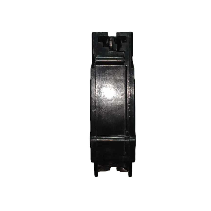 Black metal component on a white background GE 40A 1 Pole 10KAIC 220V Circuit Breaker Plug In TQL1440B For Safety Overload Single Pole Electx Electrical SUpply