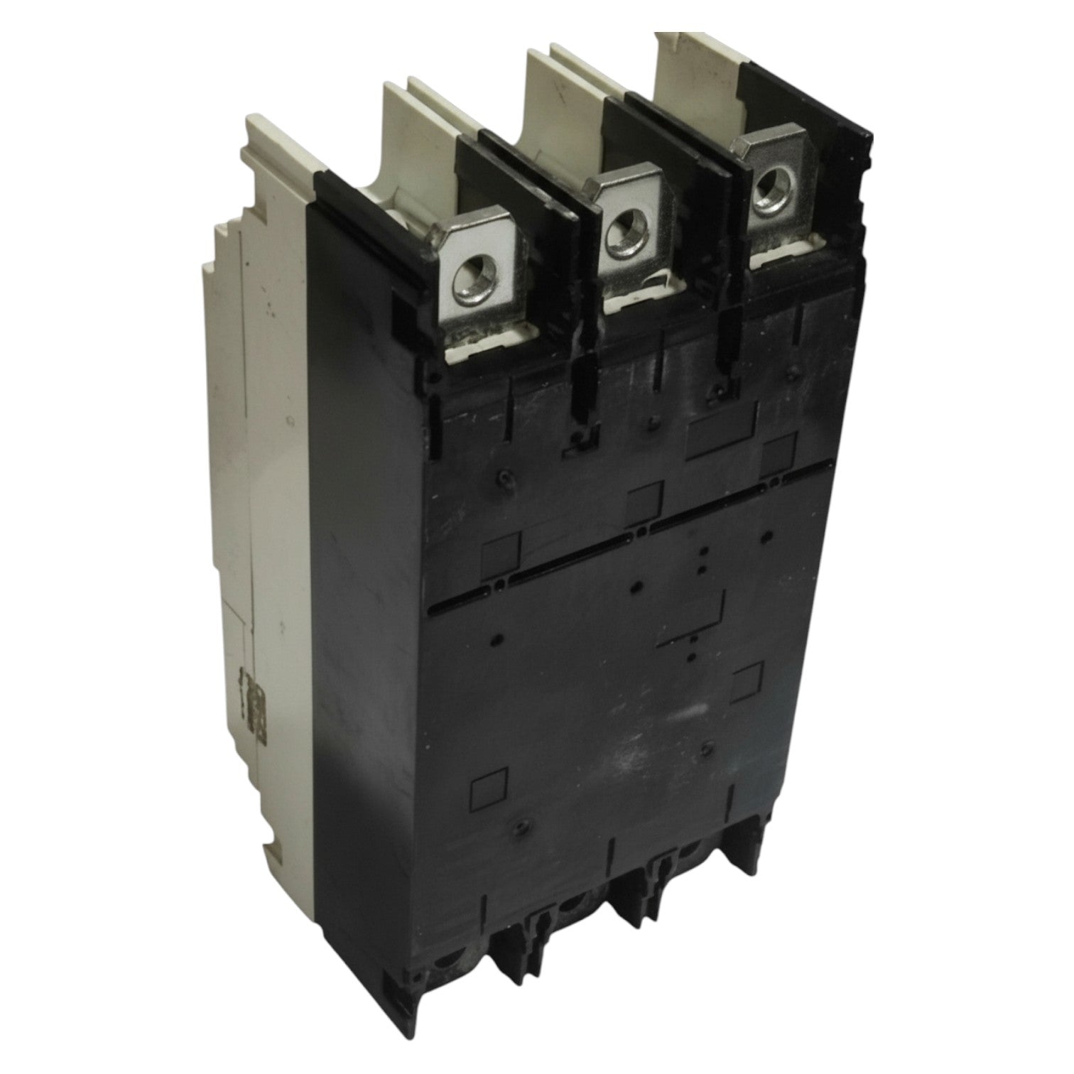 Black electrical contactor on a white background GE 630A 3Pole 85KAIC 220V MCCB Industrial Circuit Breaker FG630 Record Plus FGNDA3630NF Electx Electrical SUpply