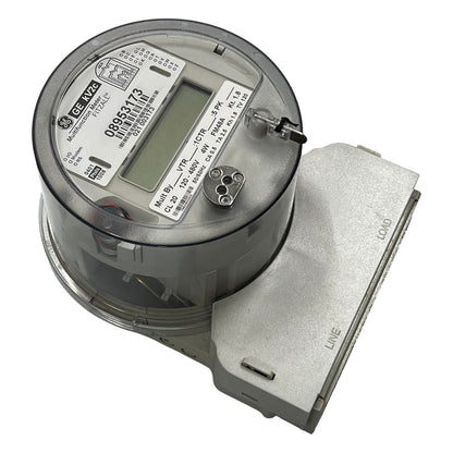 Electric meter with visible branding on a white background GE or Aclara KV2C FM48A KWH Electric Meter CT Rated 3 Phase 4 Wire CL20 TA2.5 60Hz 120V- 480VAC Electx Electrical SUpply