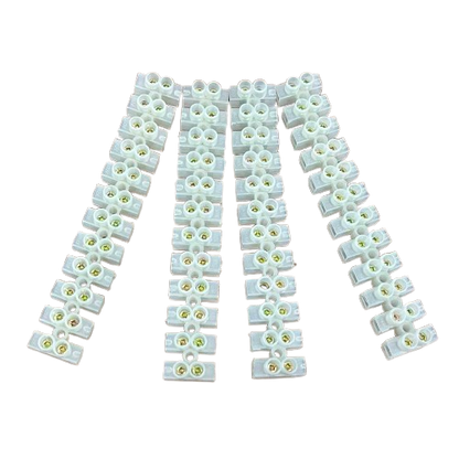 Grippes 10A 12 Pair PVC Terminal Block (4Pcs)