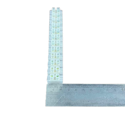 Grippes 10A 12 Pair PVC Terminal Block (4Pcs)