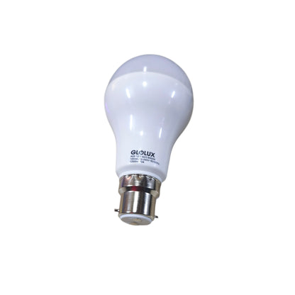 LED light bulb with Glowlux branding on a white background