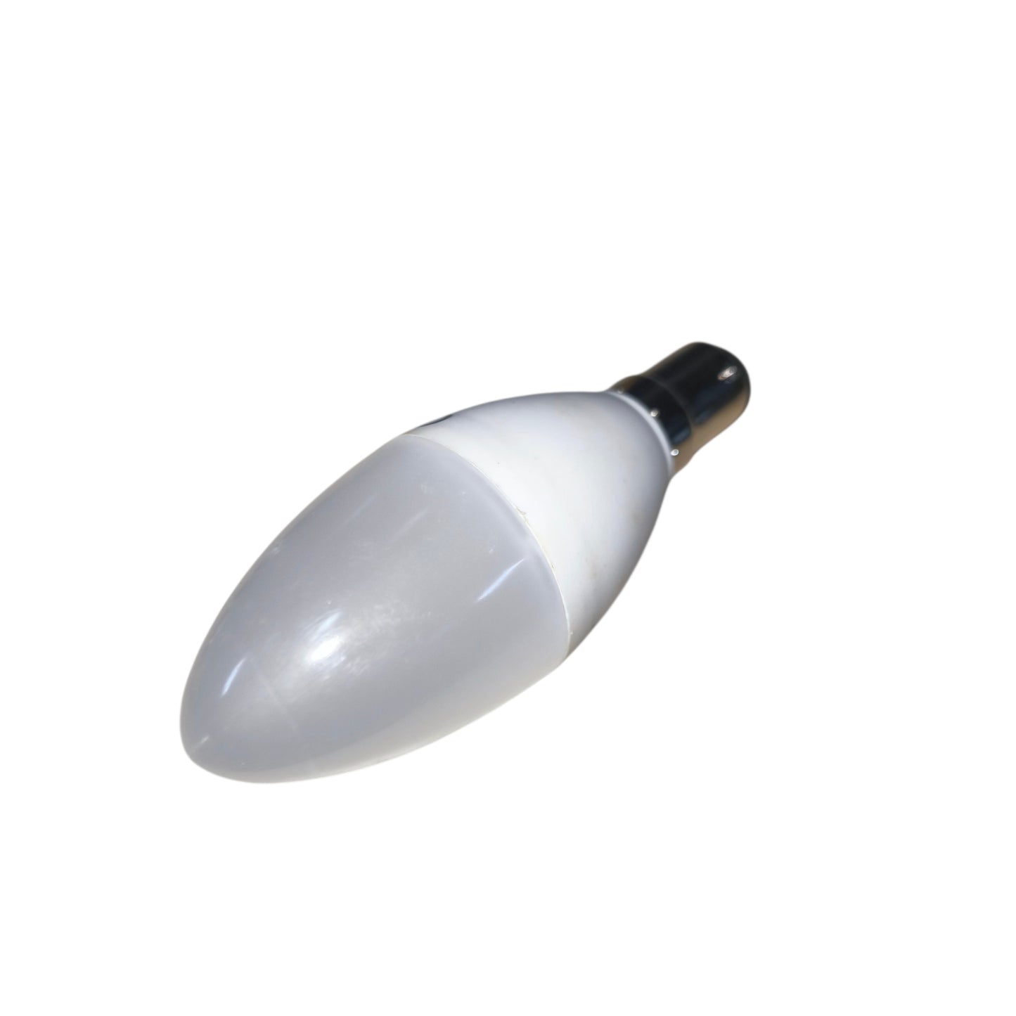 White light bulb on a white background