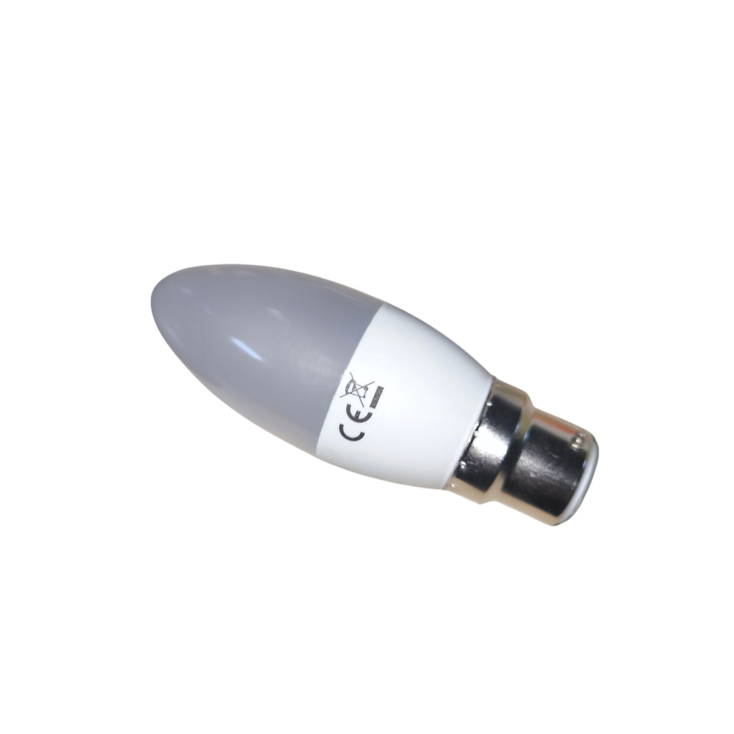 Small light bulb on a white background