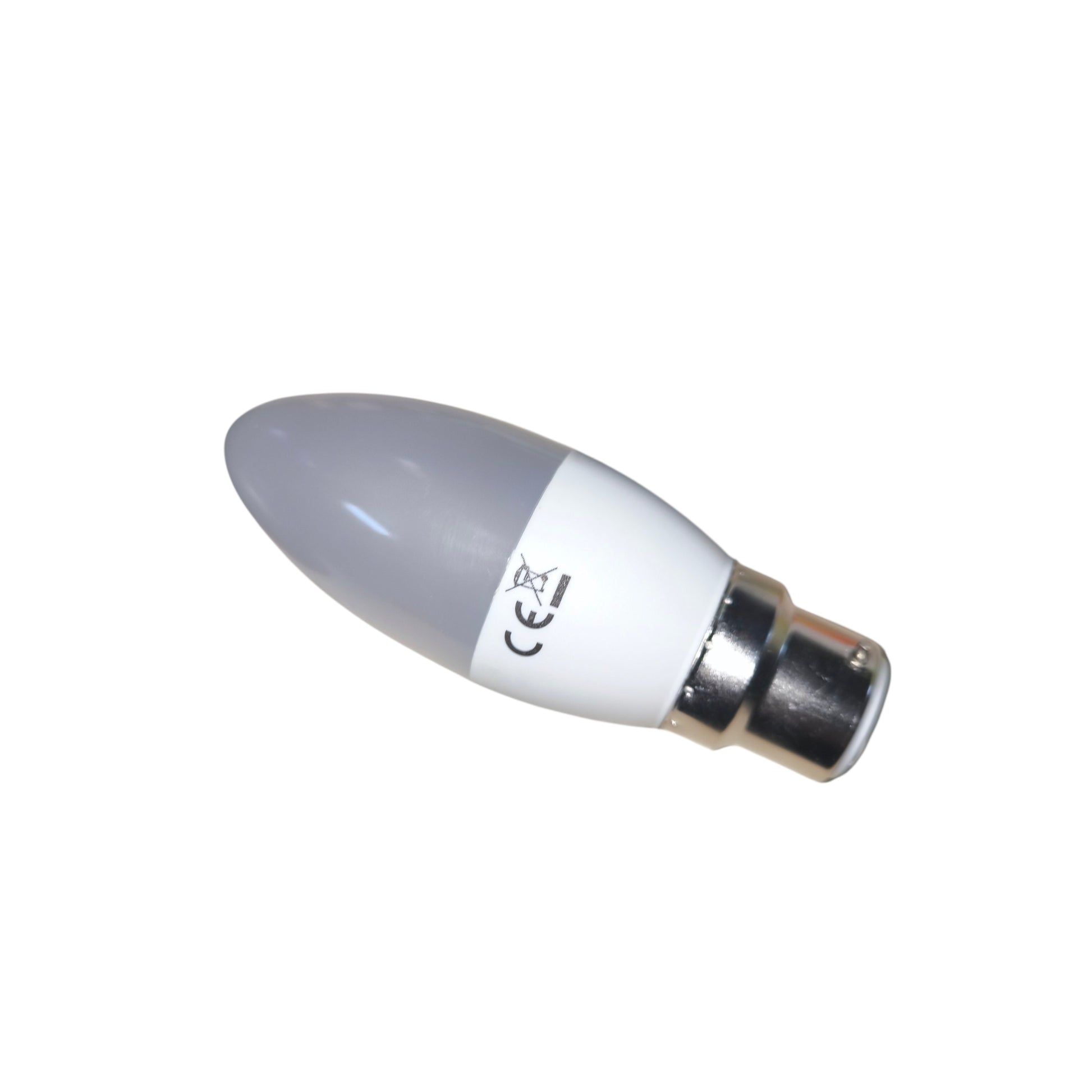 Small light bulb on a white background