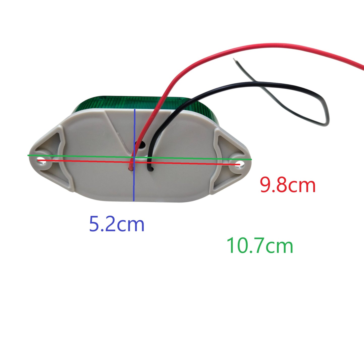 Green LED Warning Light 24V DC, Blinker Blinking Light, Industrial Warning Lamp