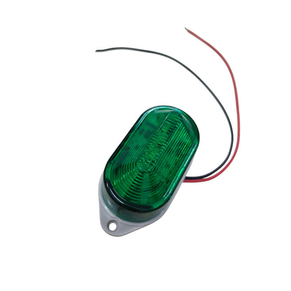 Green LED Warning Light with Siren 220V AC, Blinker Blinking LED Lamp Industrial Warning Design Strobe Light Function