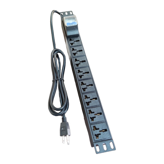 Grippes 8 Gang PDU 32A 250V Universal Power Distribution Unit 7000W 482.6mm
