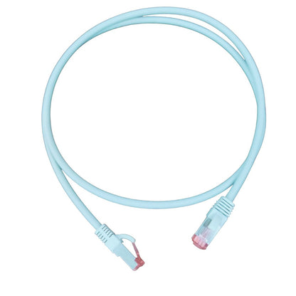 Grippes Cat 6 UTP Patch Cord Cable Metal Plug 24AWG White 1 Meter