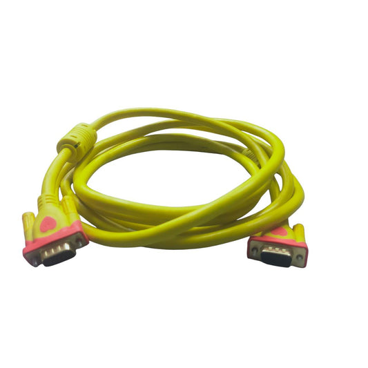 Grippes VGA Male to Male 3 Meters Durable and Reliable Adapter Yellow