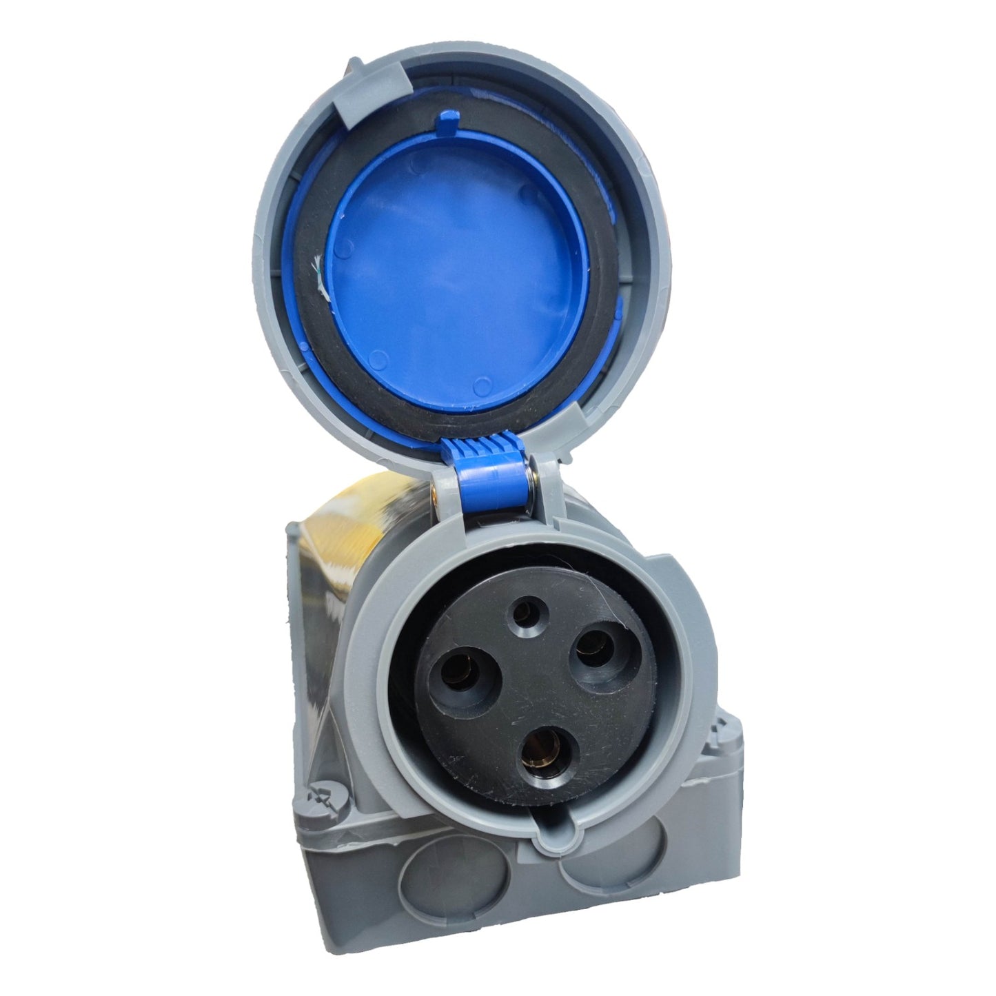 Grippes 125A 2P+E Industrial Outlet 380- 415V AC Wall Type ( 3 Pins) IEC6309-2 # 1432 Electx Electrical Supply