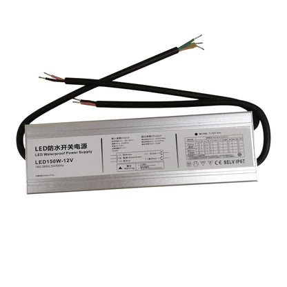 LED power supply with wires on a white background
