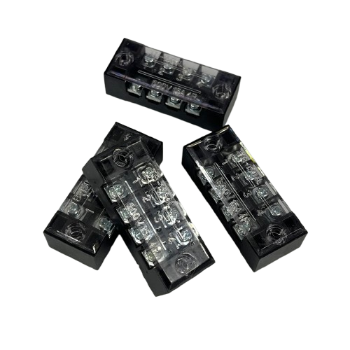 Grippes 15A 4 Pole Terminal Block 600V (4pcs)