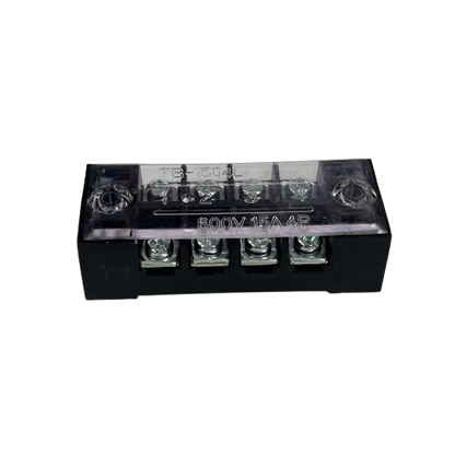 Grippes 15A 4 Pole Terminal Block 600V (4pcs)