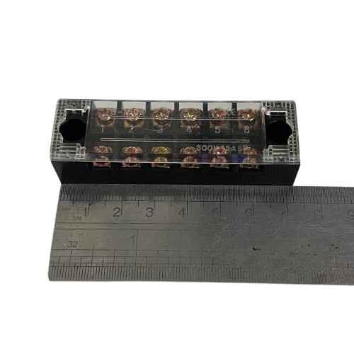 Grippes 15A 6 Pair Terminal Block 600V (3pcs)