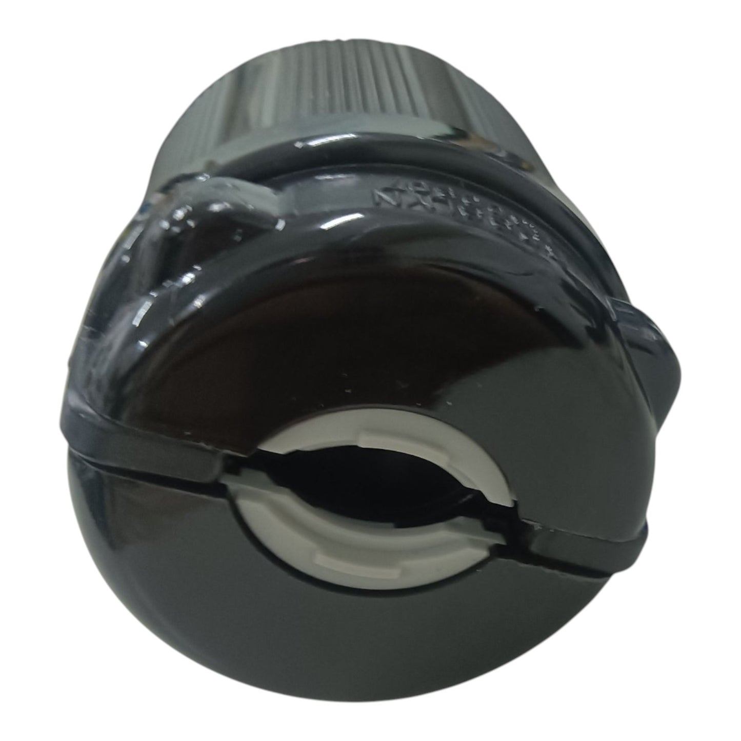 Black plastic component with text on a white background Grippes 30A Twist Lock Outlet and Plug 3P+E (4P) 250V (NEMA L15) WJ6436B with 9221 and BL1530P, Twistlock Outlet Electx Electrical Supply