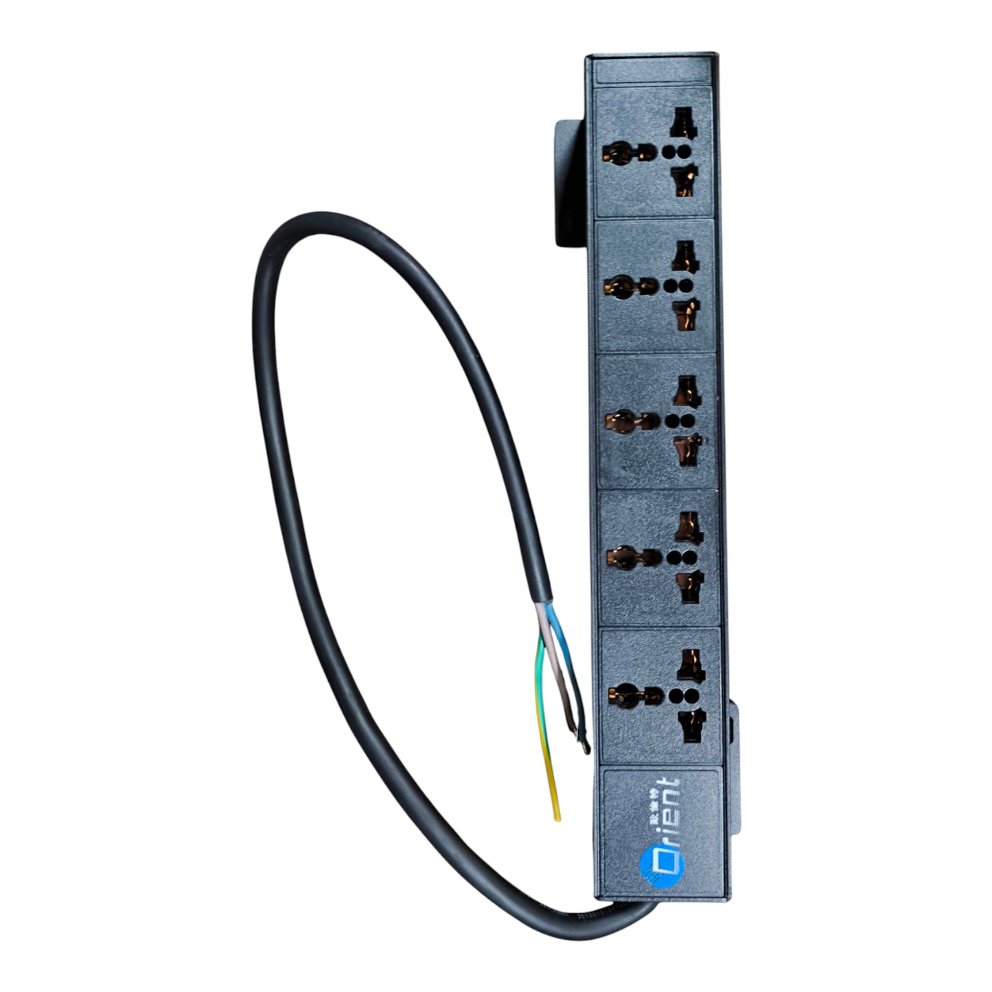 Grippes 5 Gang 10A 250V PDU Universal Outlet Type Power Distribution Unit 2500W