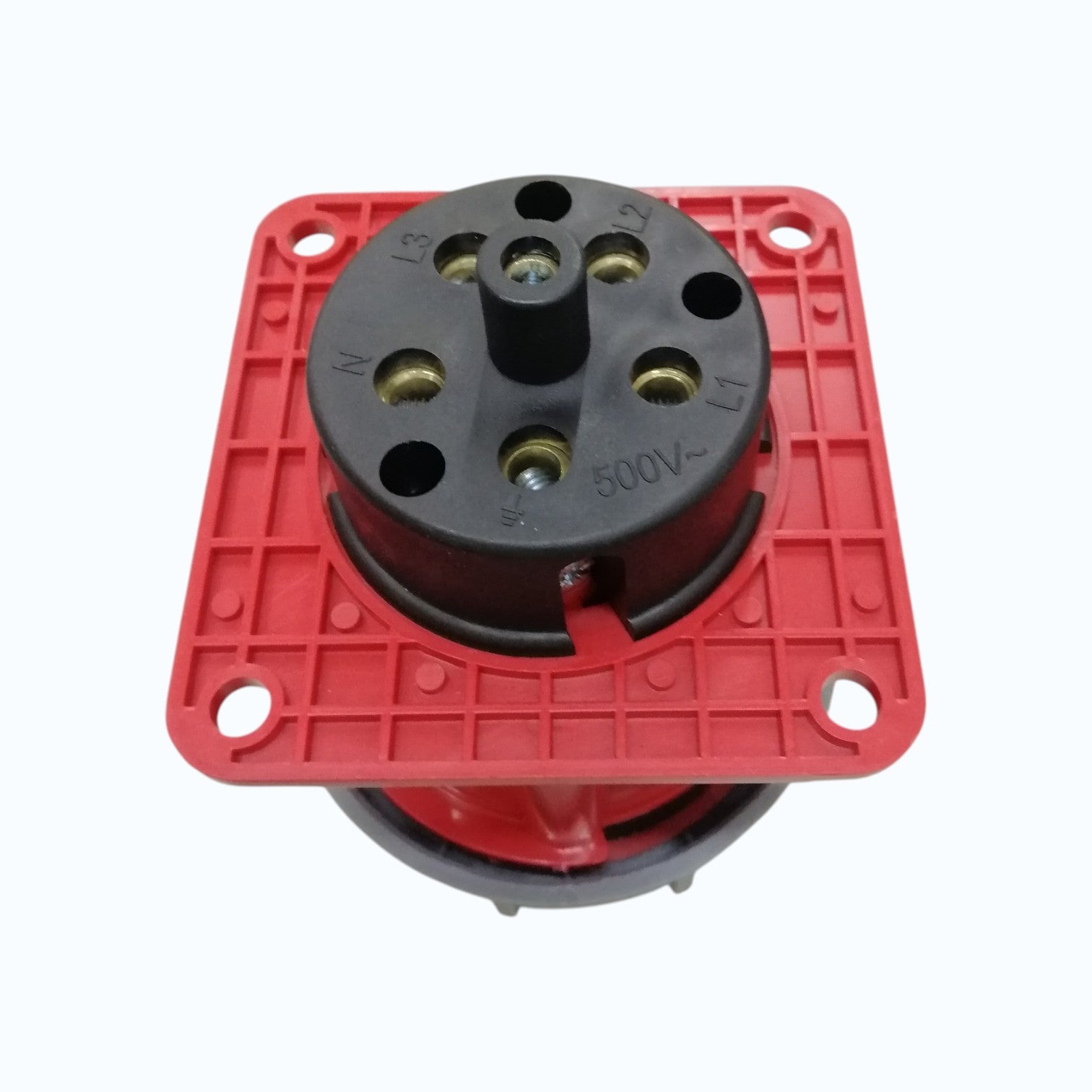 Grippes 63A 3P+N+E 250V-415V Industrial Outlet Chassis type , Industrial Panel-Mount Socket IP47 Weatherproof