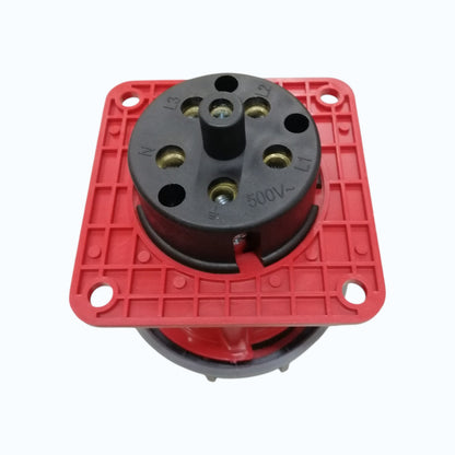 Grippes 63A 3P+N+E 250V-415V Industrial Outlet Chassis type , Industrial Panel-Mount Socket IP47 Weatherproof