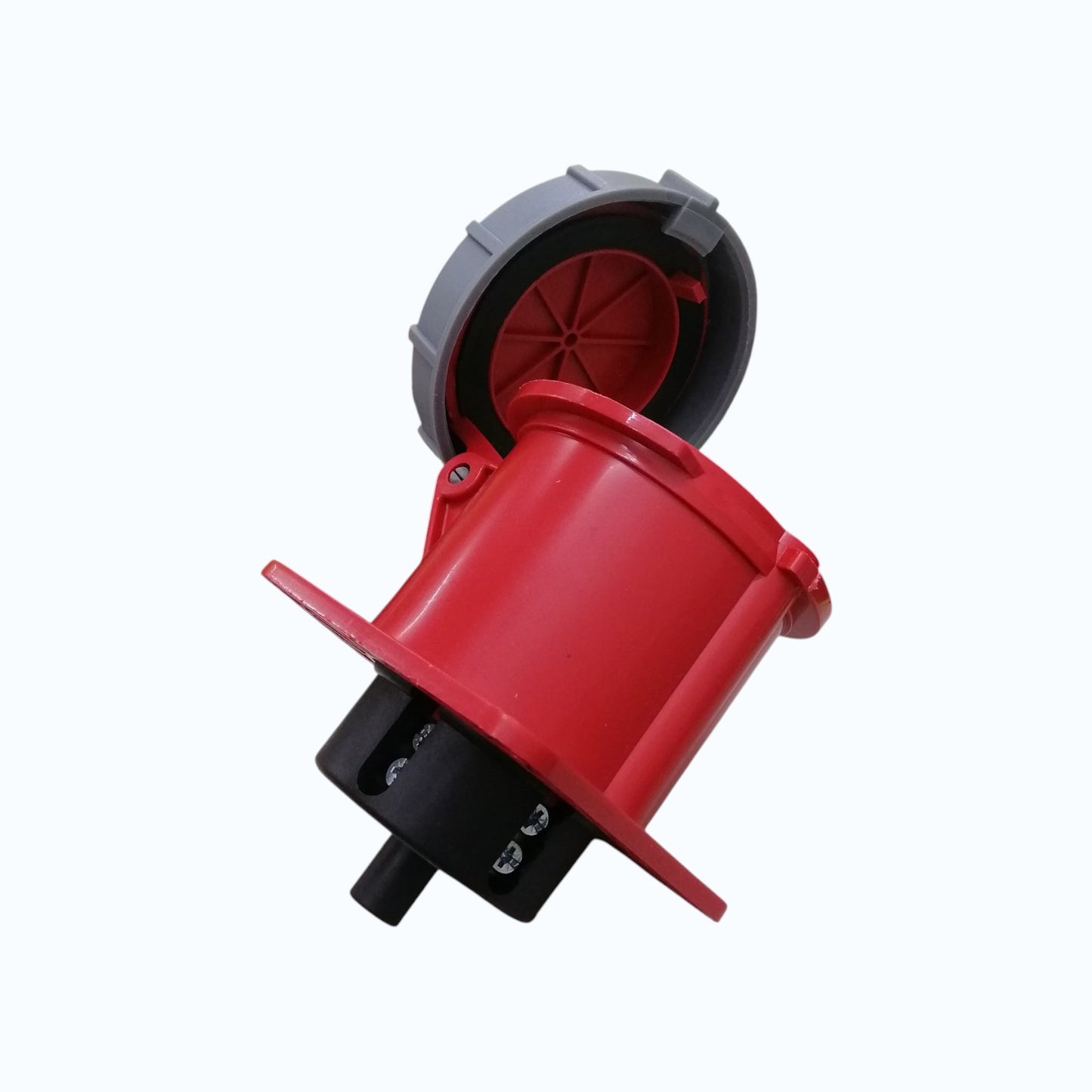 Grippes 63A 3P+N+E 250V-415V Industrial Outlet Chassis type , Industrial Panel-Mount Socket IP47 Weatherproof