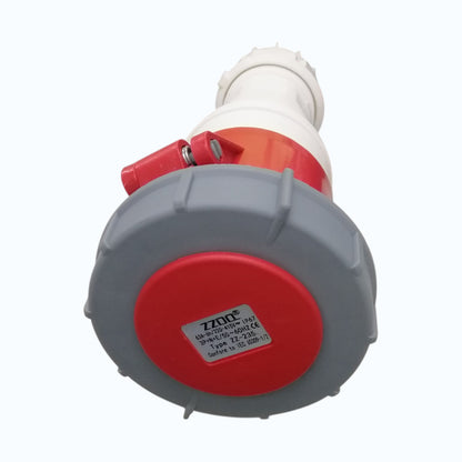 Grippes 63A 3P+N+E 250V-415V Industrial Outlet Connector Type , Industrial Coupler Female Connector IP67 Weatherproof
