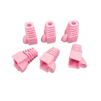 Grippes Rubber Boot RJ45 Rubber Boot, Cat5 and Cat6 Rubber Boot Pink