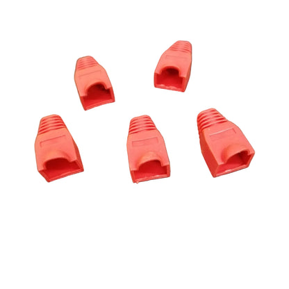 Grippes Rubber BooT RJ45 Rubber Boot, Cat5 and Cat6 Rubber Boot Red