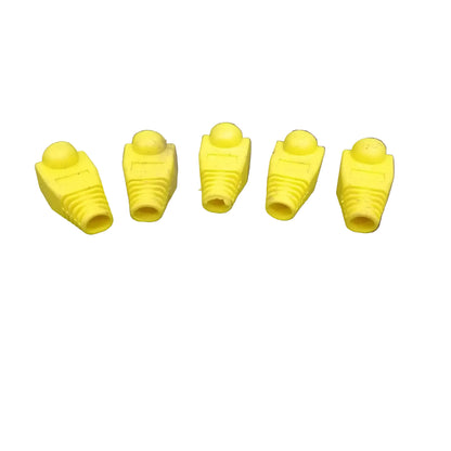 Grippes Rubber Boot RJ45 Rubber Boot, Cat5 and Cat6 Rubber Boot Yellow
