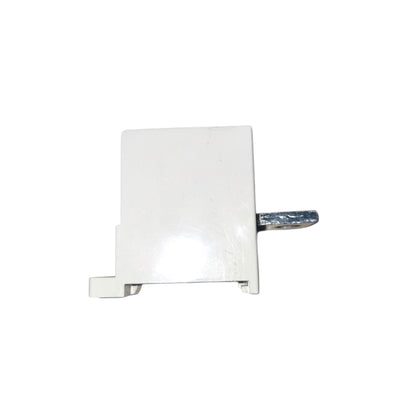 White wall-mounted light fixture on a white background