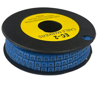 Grippes (0) Cable Marker 3.6mm to 5.2mm Color Blue 1roll 500pcs EC-2B