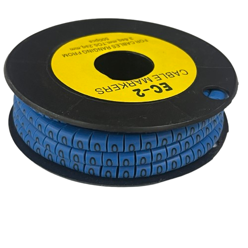 Grippes (1) Cable Marker 3.6mm to 5.2mm Color Blue 1roll 500pcs EC-2B