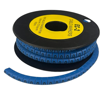 Grippes (0) Cable Marker 3.6mm to 5.2mm Color Blue 1roll 500pcs EC-2B