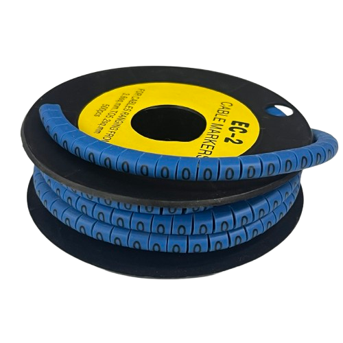 Grippes (1) Cable Marker 3.6mm to 5.2mm Color Blue 1roll 500pcs EC-2B
