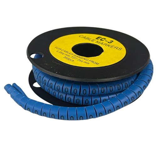 Grippes (0) Cable Marker 5.0mm to 7.2mm (350pcs) Blue   EC-3B(0)