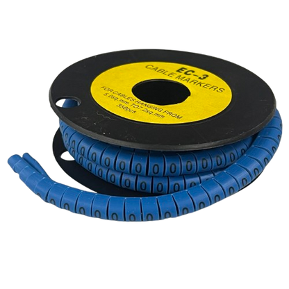 Grippes (0) Cable Marker 5.0mm to 7.2mm (350pcs) Blue   EC-3B(0)