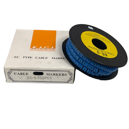 Grippes (1) Cable Marker 5.0mm to 7.2mm (350pcs) Blue   EC-3B(1)