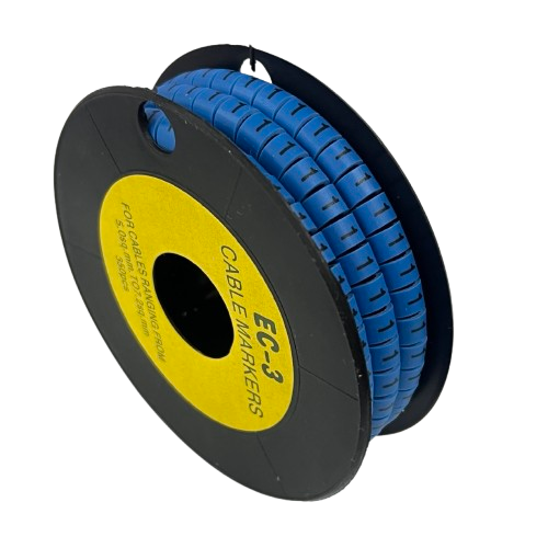 Grippes (1) Cable Marker 5.0mm to 7.2mm (350pcs) Blue   EC-3B(1)