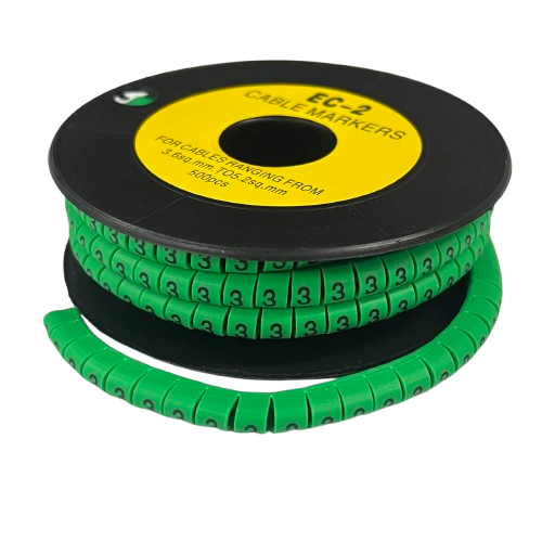 Grippes (3) Cable Marker 3.6mm to 5.2mm 500pcs EC-2G