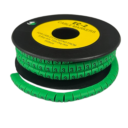 Grippes (3) Cable Marker 3.6mm to 5.2mm 500pcs EC-2G