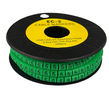 Grippes (5) Cable Marker 3.6mm to 5.2mm 500pcs EC-2G