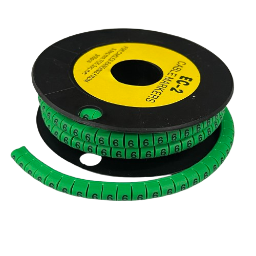 Grippes (6) Cable Marker 3.6mm to 5.2mm 500pcs EC-2G