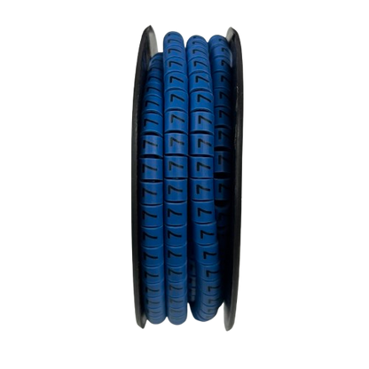 Grippes (7) Cable Marker 3.6mm to 5.2mm Color Blue 1roll 500pcs EC-2B