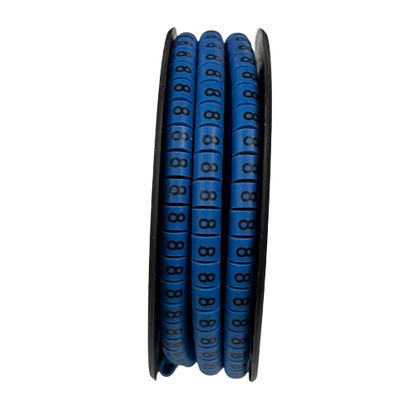 Grippes (8) Cable Marker 3.6mm to 5.2mm Color Blue 1roll 500pcs EC-2B