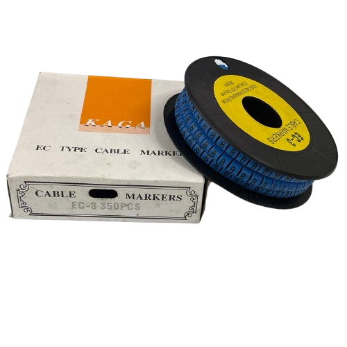 Grippes (8) Cable Marker 5.0mm to 7.2mm (350pcs) Blue   EC-3B(8)